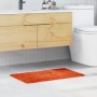 Alfombrilla de baño rectangular naranja 50x80 cm de