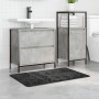 Alfombrilla de baño rectangular gris oscuro 60x90 cm de polipropileno antideslizante | Foro24.es | Tu tienda online para hogar, jardín y más Foro24.es
