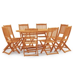 Faltbarer 9-teiliger Gartenspeiseset aus Eukalyptusholz. von vidaXL, Gartensets - Ref: Foro24-3087158, Preis: 452,18 €, Rabat...