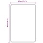 Alfombra de baño rectangular  marrón 60x90 cm de polipropileno antideslizante | Foro24.es | Tu tienda online para hogar, jardín y más Foro24.es