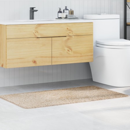 Alfombrilla de baño rectangular crema 70x120 cm de polipropileno antideslizante von , Teppiche und Badematten - Ref: Foro24-4...