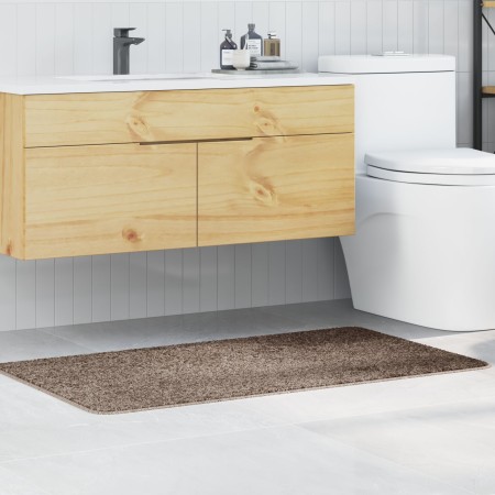 Alfombrilla de baño rectangular marrón 70x120 cm de polipropileno antideslizante von , Teppiche und Badematten - Ref: Foro24-...