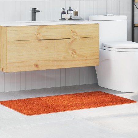 Alfombra de Baño Rectangular Naranja 70x120 cm Polipropileno Antideslizante by , Rugs and bath mats - Ref: Foro24-4019851, Pr...