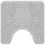 Set de 2 alfombrillas de baño gris de polipropileno
