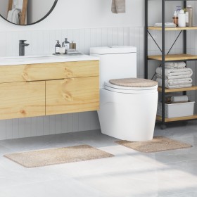 Juego de Alfombrillas de Baño de 3 Piezas Crema