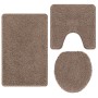 Conjunto de 3 alfombrillas de baño  marrón de polipropileno antideslizante | Foro24.es | Tu tienda online para hogar, jardín y más Foro24.es