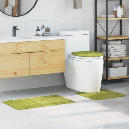 Conjunto de 3 Alfombrillas de Baño  Verde Polipropileno Antideslizante | Foro24.es | Tu tienda online para hogar, jardín y más Foro24.es