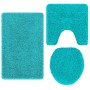 Set de 3 piezas de alfombrillas de baño Turquesa de polipropileno antideslizantes | Foro24.es | Tu tienda online para hogar, jardín y más Foro24.es