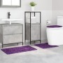 Set de alfombrillas de baño de 3 piezas en color púrpura de polipropileno antideslizante von , Teppiche und Badematten - Ref:...