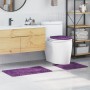 Set de alfombrillas de baño de 3 piezas en color púrpura de polipropileno antideslizante von , Teppiche und Badematten - Ref:...