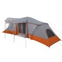 Tienda Familiar con Ventanas Cúpula Gris y Naranja para 6 Personas Impermeable de , Tiendas de campaña - Ref: Foro24-4100672,...