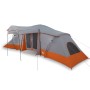 Tienda Familiar con Ventanas Cúpula Gris y Naranja para 6 Personas Impermeable de , Tiendas de campaña - Ref: Foro24-4100672,...