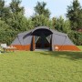 Tienda Familiar con Ventanas Cúpula Gris y Naranja para 6 Personas Impermeable de , Tiendas de campaña - Ref: Foro24-4100672,...