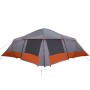 Tienda Familiar con Ventanas Cúpula Gris y Naranja para 6 Personas Impermeable de , Tiendas de campaña - Ref: Foro24-4100672,...