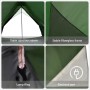 Tienda de Camping A-Frame 3-Personas Verde Impermeable | Foro24.es | Tu tienda online para hogar, jardín y más Foro24.es