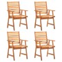 5-tlg. Garten-Essgarnitur aus massivem Akazienholz von vidaXL, Gartensets - Ref: Foro24-3087129, Preis: 427,08 €, Rabatt: %