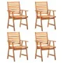 5-tlg. Garten-Essgarnitur aus massivem Akazienholz von vidaXL, Gartensets - Ref: Foro24-3087129, Preis: 423,29 €, Rabatt: %