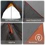 Tienda de Camping A-Frame para 5 Personas Gris y Naranja Impermeable by , tents - Ref: Foro24-4100678, Price: 108,04 €, Disco...