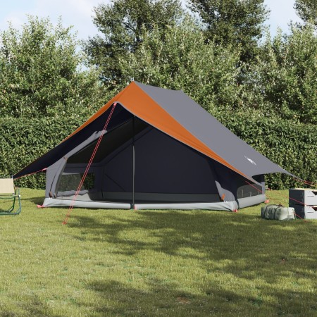 Tienda Familiar A-Frame para 7 Personas Gris y Naranja Impermeable by , tents - Ref: Foro24-4100681, Price: 133,12 €, Discoun...