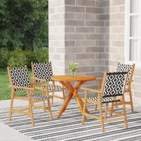 Garden dining set 5 pieces solid acacia wood by vidaXL, Garden sets - Ref: Foro24-3087131, Price: 358,11 €, Discount: %