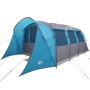 Carpa Familiar con Ventanas Túnel Azul para 8 Personas
