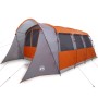 Carpa Familiar  con Ventanas Túnel Gris y Naranja para 8 Personas Impermeable | Foro24.es | Tu tienda online para hogar, jardín y más Foro24.es