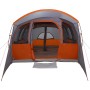 Carpa Familiar  con Ventanas Túnel Gris y Naranja para 8 Personas Impermeable | Foro24.es | Tu tienda online para hogar, jardín y más Foro24.es