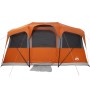 Tienda Familiar con Ventanas, Domo Gris y Naranja para 10 Personas, Impermeable | Foro24.es | Tu tienda online para hogar, jardín y más Foro24.es