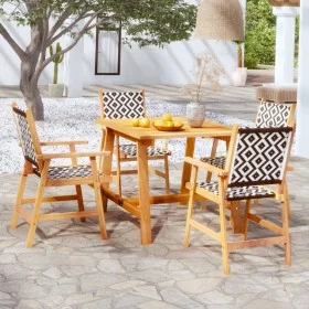 Garten-Essgruppe 5-teilig aus massivem Akazienholz von vidaXL, Gartensets - Ref: Foro24-3087123, Preis: 338,61 €, Rabatt: %