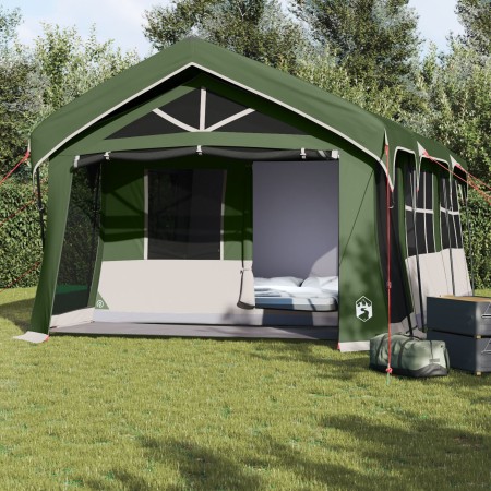 Carpa de Camping con Ventanas Verde para 10 Personas Impermeable by , tents - Ref: Foro24-4100697, Price: 408,10 €, Discount: %