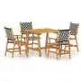 Garden dining set 5 pieces solid acacia wood by vidaXL, Garden sets - Ref: Foro24-3087123, Price: 338,59 €, Discount: %