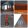 Carpa de Camping con Ventanas Gris y Naranja para 10 Personas Impermeable von , Zelte - Ref: Foro24-4100699, Preis: 408,10 €,...