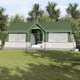 Tienda de Camping con Ventanas Verde para 12