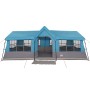 Tienda de Camping con Ventanas Azul 12 Personas Impermeable de , Tiendas de campaña - Ref: Foro24-4100701, Precio: 406,75 €, ...