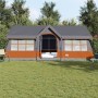 Tienda de Camping con Ventanas Gris y Naranja para 12 Personas Impermeable by , tents - Ref: Foro24-4100702, Price: 456,25 €,...