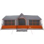 Tienda de Camping con Ventanas Gris y Naranja para 12 Personas Impermeable by , tents - Ref: Foro24-4100702, Price: 456,25 €,...