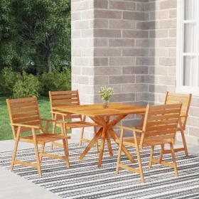 Garden dining set 5 pieces solid acacia wood by vidaXL, Garden sets - Ref: Foro24-3087139, Price: 468,22 €, Discount: %