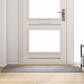 Alfombra rectangular gris 60x180 cm