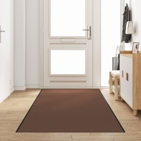 Felpudo Rectangular Marrón 120x400 cm