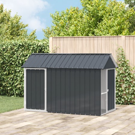 Aviario para Pájaros Antracita 112x215x141 cm Acero by , Feet and bird cages - Ref: Foro24-4100923, Price: 297,79 €, Discount: %