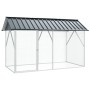 Aviario para Aves Anthracite 112x227x141 cm Acero von , Füße und Vogelkäfige - Ref: Foro24-4100924, Preis: 235,62 €, Rabatt: %