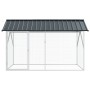 Aviario para Aves Anthracite 112x227x141 cm Acero von , Füße und Vogelkäfige - Ref: Foro24-4100924, Preis: 235,62 €, Rabatt: %