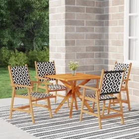 Juego de comedor de jardín 5 piezas madera maciza de acacia de vidaXL, Conjuntos de jardín - Ref: Foro24-3087138, Precio: 362...