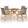 Juego de comedor de jardín 5 piezas madera maciza de acacia de vidaXL, Conjuntos de jardín - Ref: Foro24-3087138, Precio: 362...