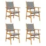Juego de comedor de jardín 5 piezas madera maciza de acacia de vidaXL, Conjuntos de jardín - Ref: Foro24-3087138, Precio: 362...