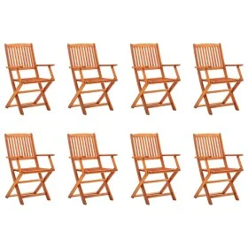 Klappbare Gartenstühle 8 Stück Eukalyptus Massivholz von vidaXL, Gartenstühle - Ref: Foro24-3087148, Preis: 331,35 €, Rabatt: %