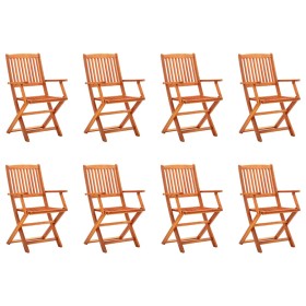 Klappbare Gartenstühle 8 Stück Eukalyptus Massivholz von vidaXL, Gartenstühle - Ref: Foro24-3087148, Preis: 336,34 €, Rabatt: %