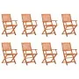 Folding garden chairs 8 pcs solid eucalyptus wood by vidaXL, Garden chairs - Ref: Foro24-3087148, Price: 331,35 €, Discount: %
