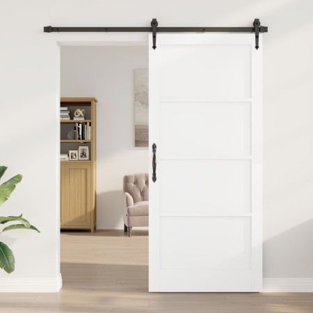 Puerta Interior "ORKDAL" Blanca 93x211x4 cm de Madera Maciza de Pino von , Türen für zu Hause - Ref: Foro24-4102678, Preis: 1...