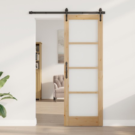 Puerta Interior con Cristal "ORKDAL" 73,5x211x4 cm Madera Maciza de Pino | Foro24.es | Tu tienda online para hogar, jardín y más Foro24.es